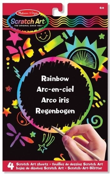 Trblietavá škrabacia dúhová tabuľka