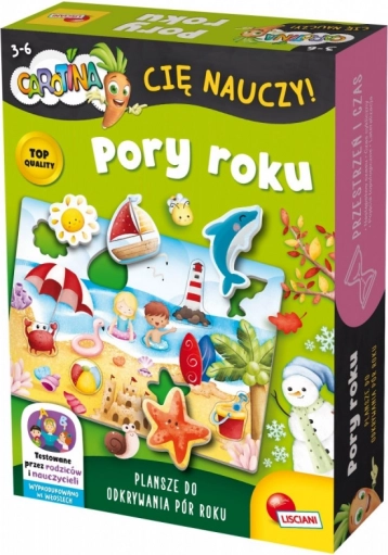 Carotina ťa naučí ročné obdobia vzdelávacia hra pre deti 3+
