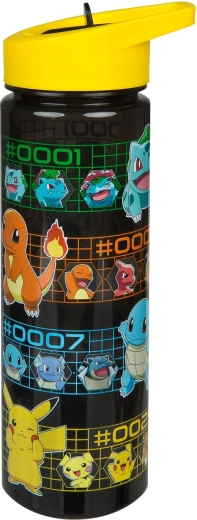 Pokémon fľaša na pitie so slamkou 600 ml