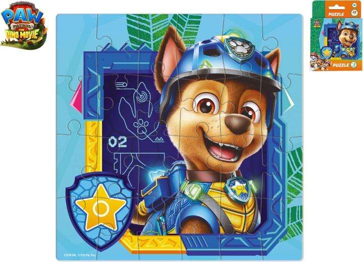 Puzzle Labková patrola Chase Dino Movie, 24 dielikov
