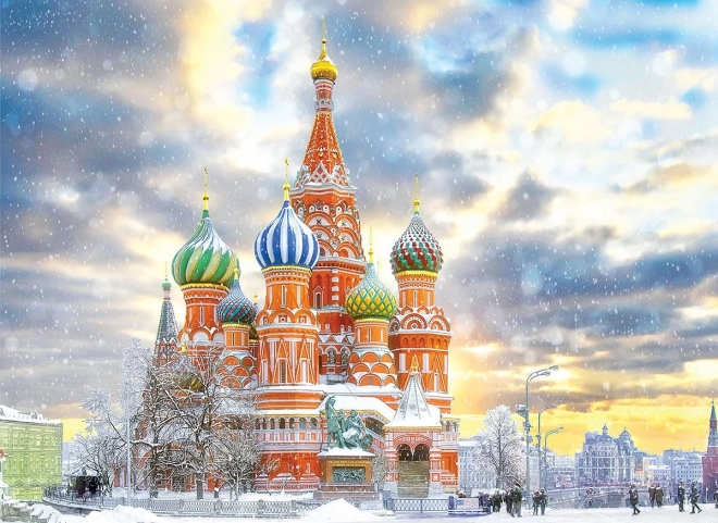 EUROGRAPHICS Puzzle Chrám Vasila Blaženého, Moskva 1000 dielikov