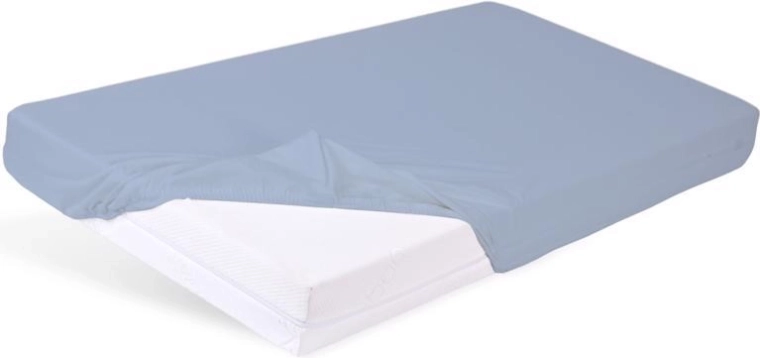 Babymatex nepremokavé prestieradlo s gumičkou Bamboo svetlomodré 60 × 120 cm