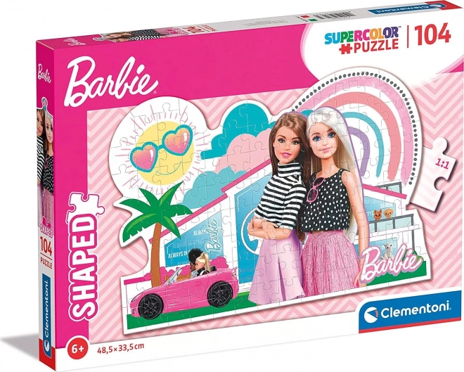 CLEMENTONI Obrysové puzzle Barbie 104 dielov