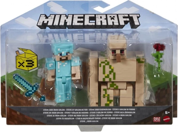 Minecraft figúrky 8 cm – dvojbalenie s doplnkami