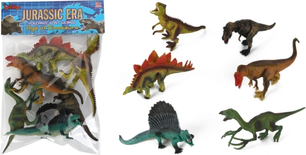 Súprava dinosaurov pre deti – 6 realistických figúrok