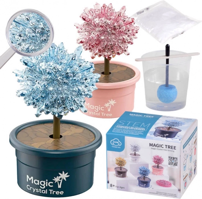 Vedecká sada pestovania kryštálov – čarovný kryštálový stromček šťastia