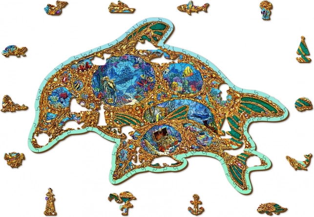 Drevené puzzle WOODEN CITY Klenoty mora – 250 dielikov, eko