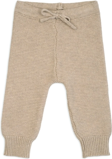 Lodger pletené merino tepláčiky béžové, veľkosť 56