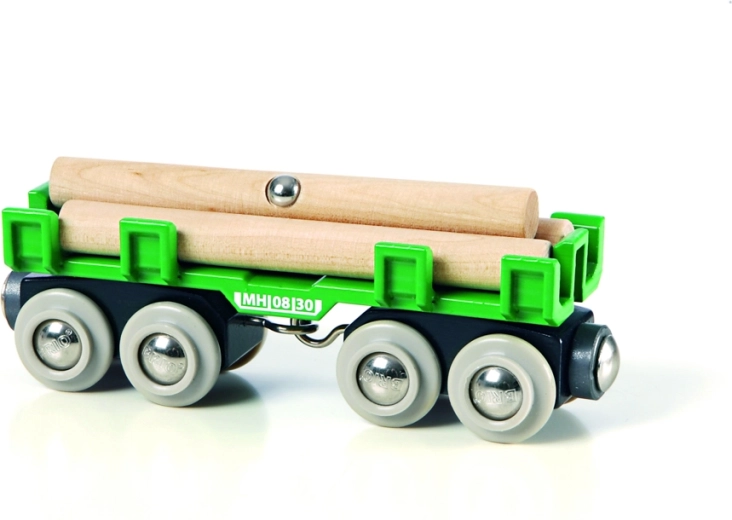 Nákladný vagón na prepravu dreva s magnetickým mechanizmom