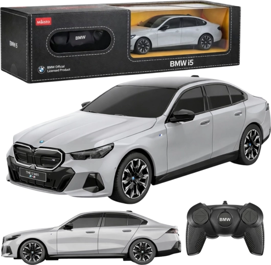 RC model BMW i5 1:24 sivý – diaľkovo ovládané auto RASTAR