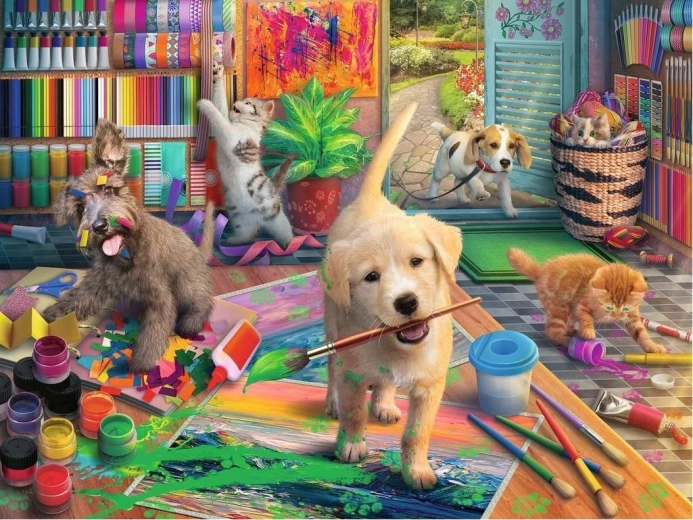 Ravensburger puzzle Sweet Artists – Cute crafters 750 dielikov