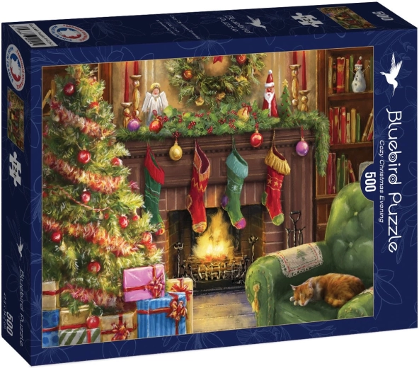 Puzzle Bluebird Príjemný vianočný večer 500 dielikov