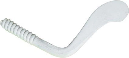 Oceľový obrtlík 50 mm, biely (20 ks)