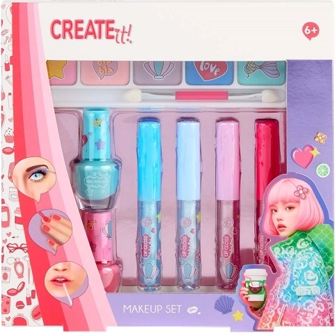 Create It! detská sada na líčenie s trblietkami (7 ks)