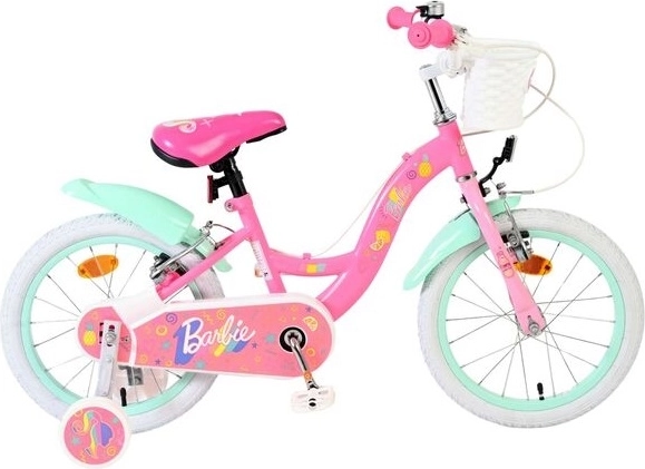 Detský bicykel Barbie 16" v pastelových farbách