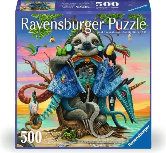 Ravensburger štvorcové puzzle Afterglow 500 dielikov