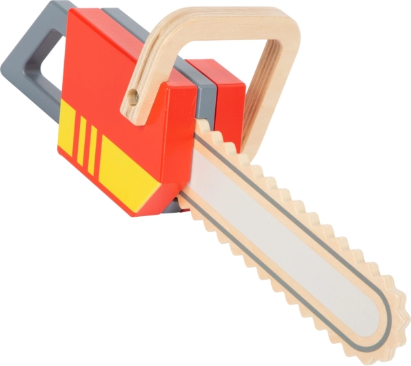 Drevená motorová píla pre deti Small Foot – hasičská