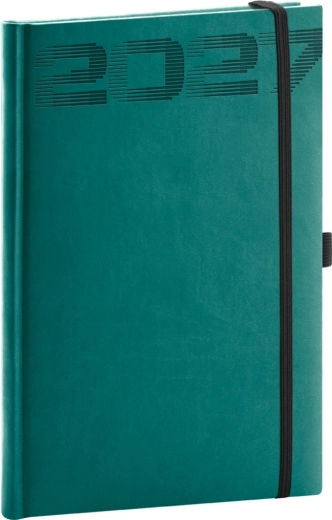 Notique týždenný diár Aprint Top 2027 petrolejový 15 × 21 cm