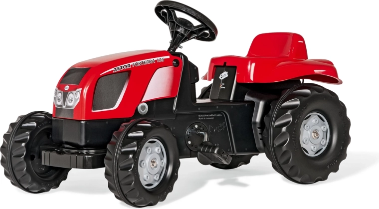 Šliapací traktor Zetor červený