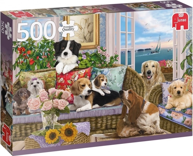 Jumbo Spiele Pelzí priatelia puzzle 500 dielikov - 1 kus