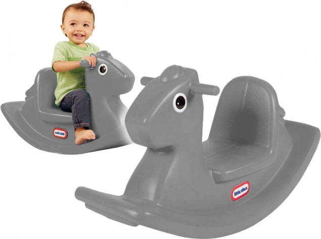 Little Tikes hojdací koník – sivý