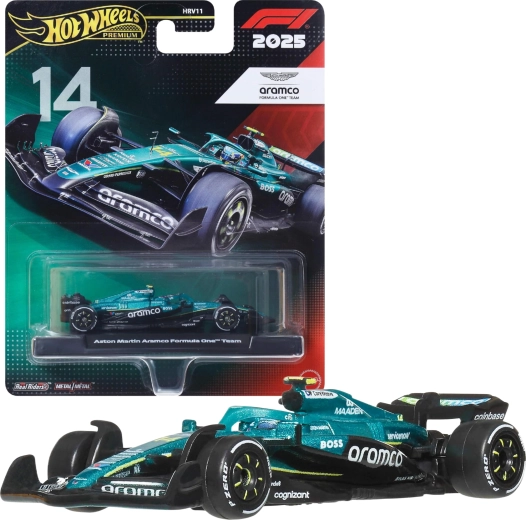 Hot Wheels Premium Formule 1 Aston Martin Aramco Fernando Alonso #14