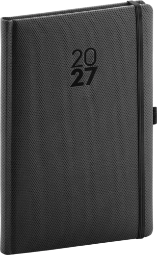Notique týždenný diár Diamante 2027 čierny 15 × 21 cm