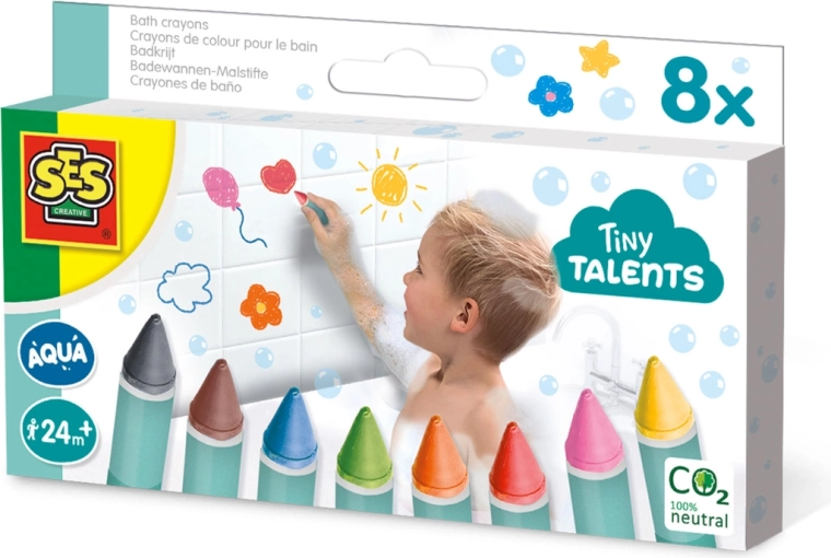Voskovky do vane Tiny Talents 8 ks