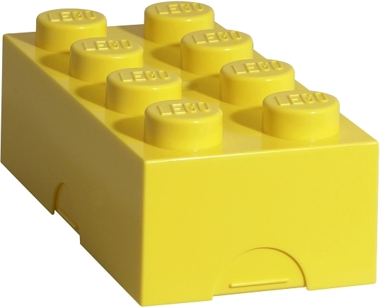 lego box na desiatu 100 × 200 × 75 mm – žltý