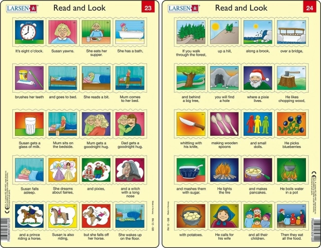 Puzzle Angličtina – dlhšie vety, 20 dielikov