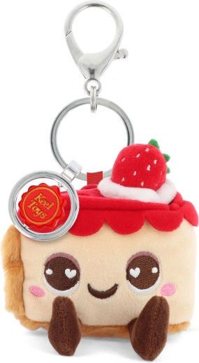 Keeleco prívesok na tašku jahodová torta 12 cm