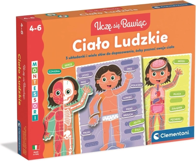 Ľudské telo – vzdelávacie puzzle pre deti 4–6 rokov