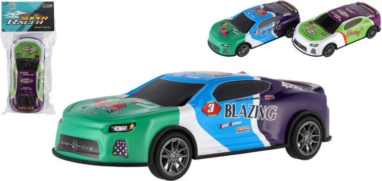 Závodné auto na zotrvačník 17 cm – plastové športové autíčko