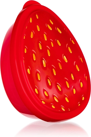 Desiatový box jahoda 19,5 × 16 × 6 cm plast červený