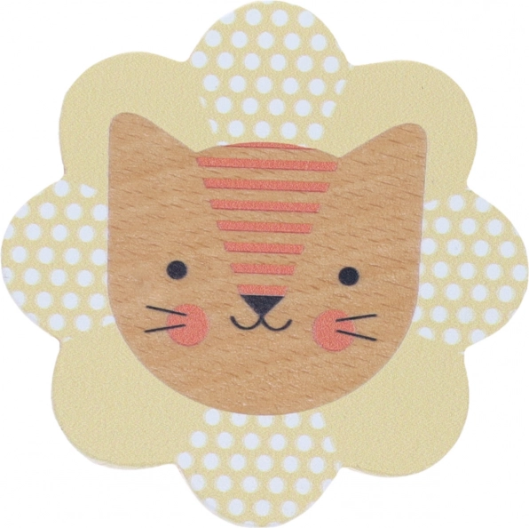 Petit Collage drevené hrkálka levíček