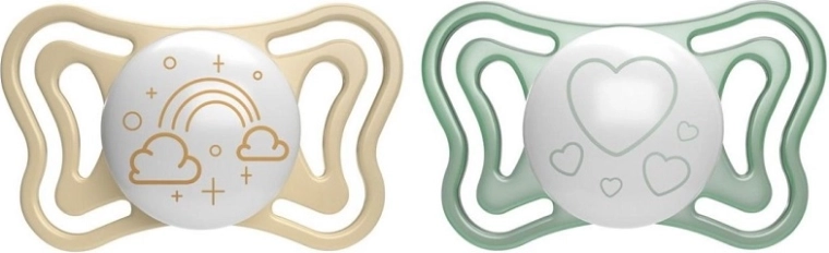 Chicco cumlík Physio Light nočný silikón 2–6 m, 2 ks