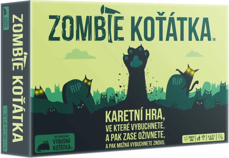 Zombie mačiatka – kartová hra