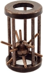 Kovový hlavolam ježko v klietke