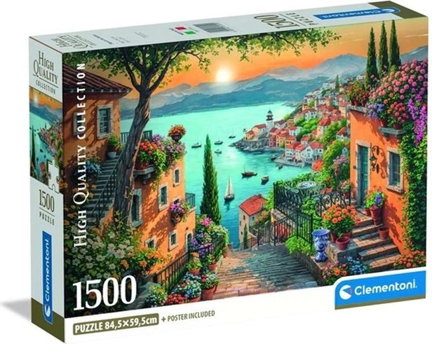 Clementoni puzzle Compact Steps to the Harbor 1500 dielikov