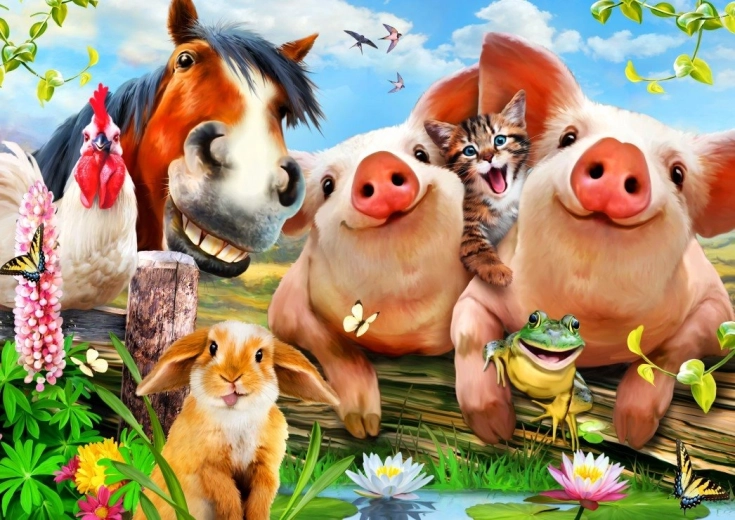 Puzzle Rozkošné domáce zvieratá 500 dielikov BLUEBIRD