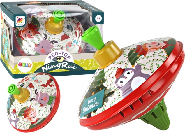 Tradičná kovová káča s motívom Santa Clausa