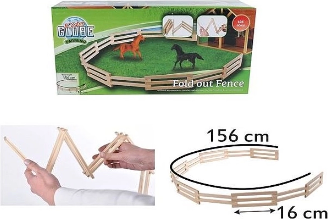 Drevená ohrádka pre zvieratá 156 cm 1:24 Kids Globe