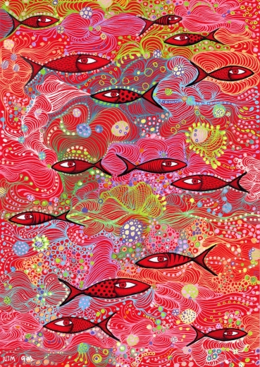 ENJOY puzzle sýto červená 1500 dielikov