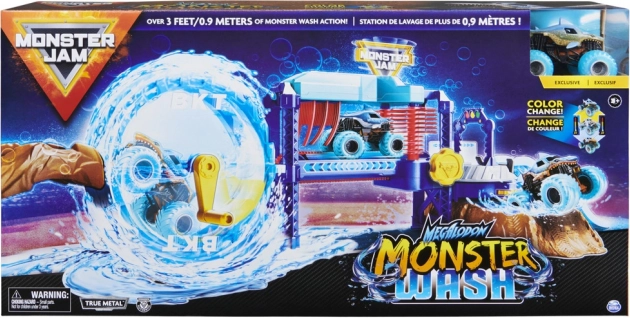 Monster Jam Megalodon Monster Wash – interaktívna umyváreň pre trucky 1:64