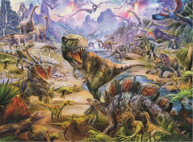 Detské puzzle 300 dielikov 2D Dinosaury