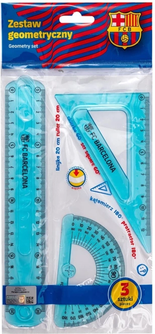 Súprava pravítok FC Barcelona 3 ks