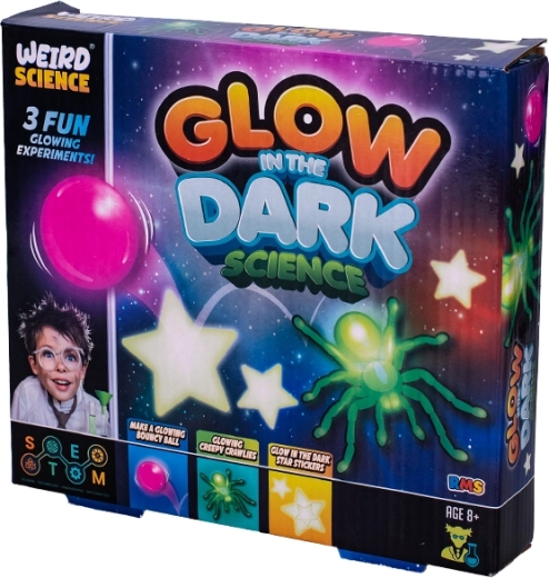 Vedecká experimentálna sada svietiaca v tme