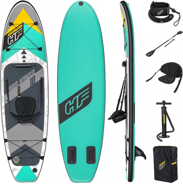 Bestway Hydro-Force Aqua Wander TravelTech nafukovací paddleboard SUP 305 × 84 × 12 cm s pádlom