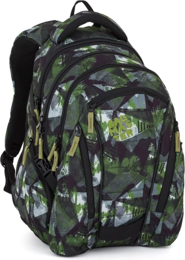Bagmaster študentský batoh zeleno-sivý