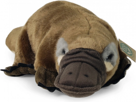 Plyšový vtákopysk z recyklovaných PET fliaš